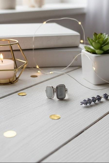 Modern stone like Rings